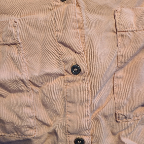 Pink Button-Up Women's Top - Picture 4 of 4